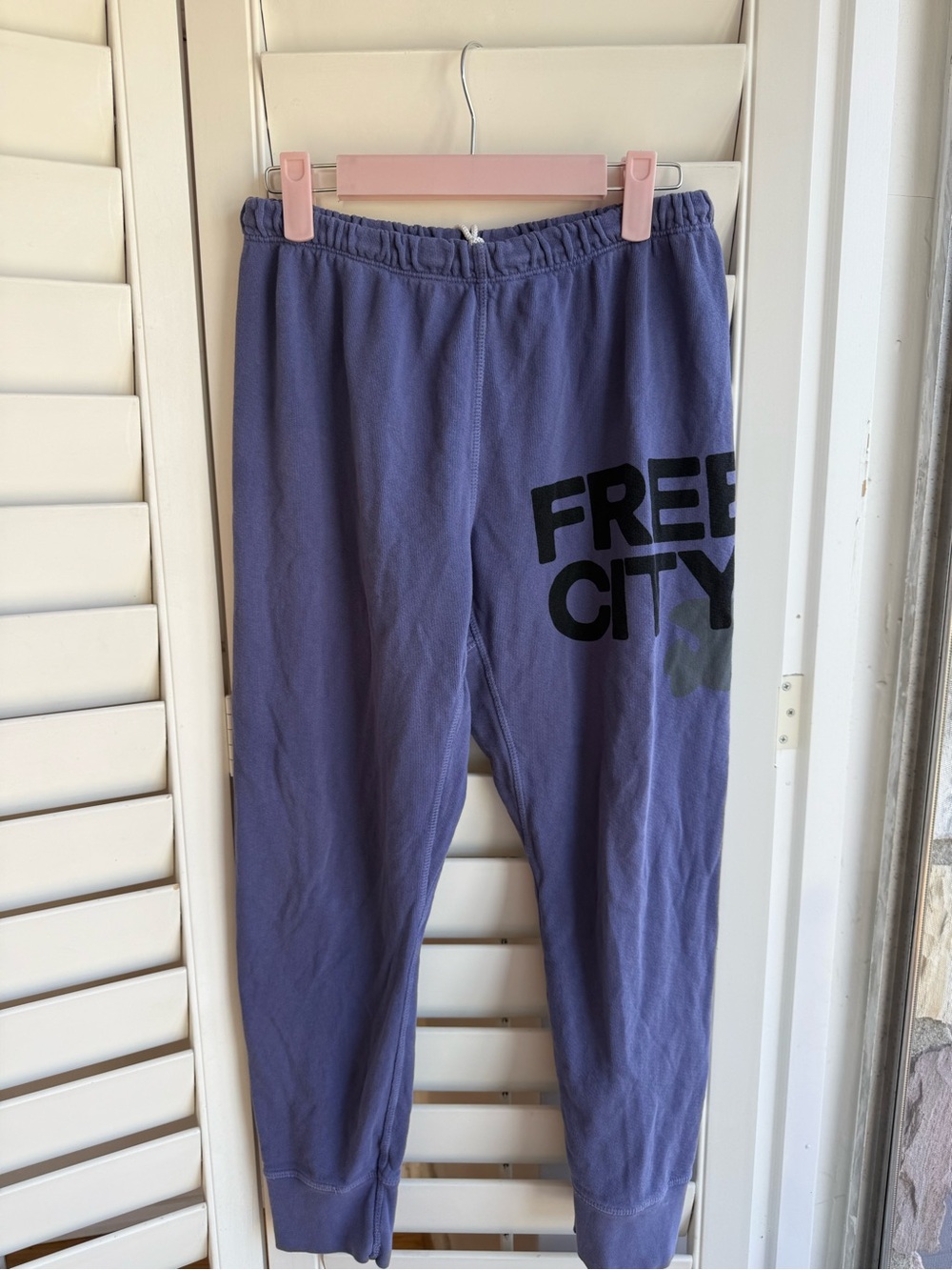 freecity Lavender/ Blue Jogger Sweat Pants Cuffed Y2k